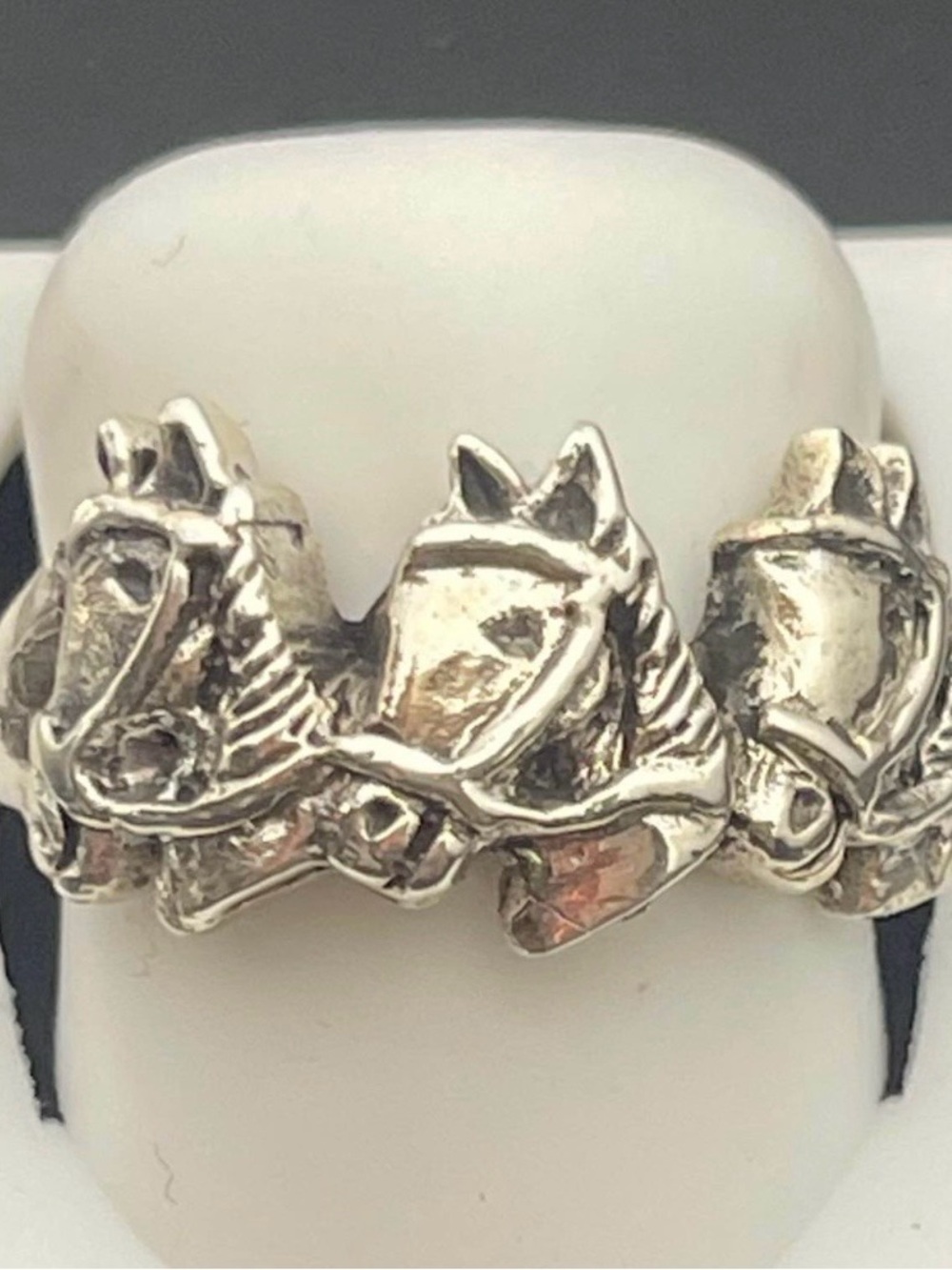 Silver 925 size 6,7 option horse ring